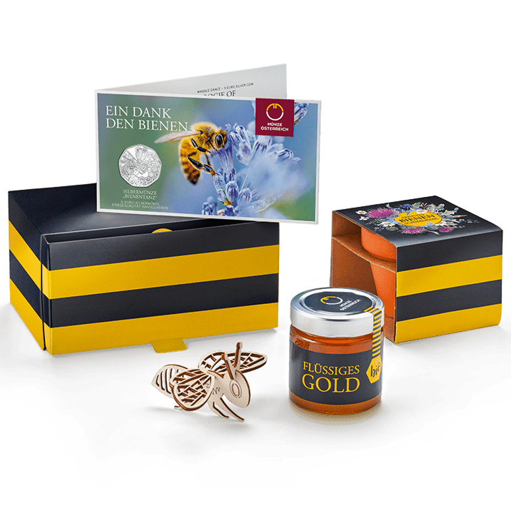 Waggle Dance Coin Set plus Honey